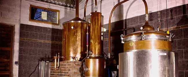 Alembic de la distillerie Bercloux