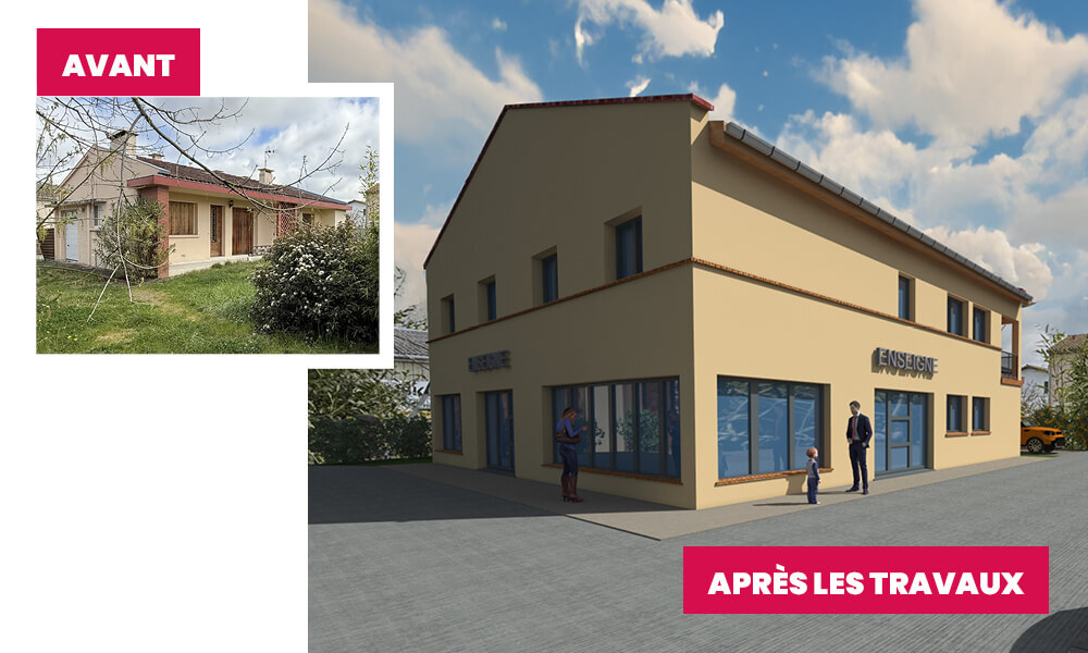 Projet Pechbonnieu - avant/après