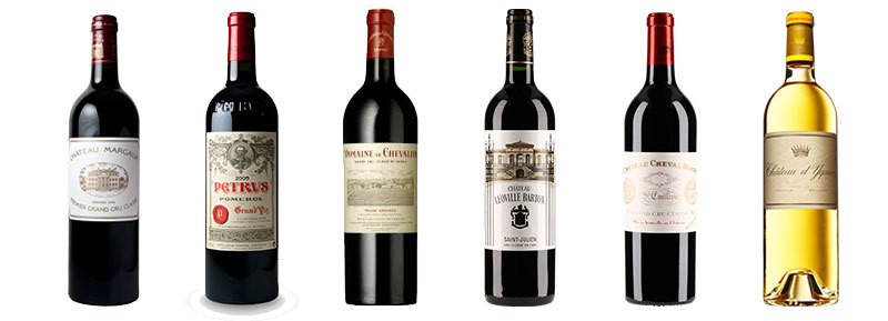 Stock de vins de Bordeaux