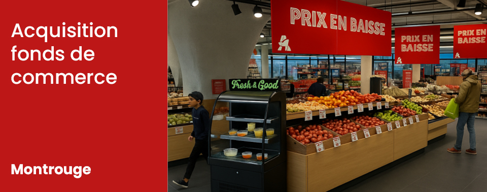 Acquisition d'un fonds de commerce Auchan à Montrouge