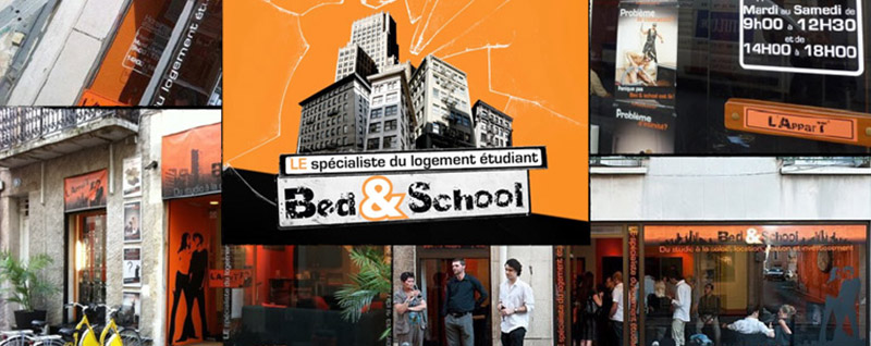 Illustration Bed&School