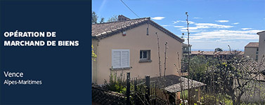 Opération de marchand de biens chemin des Meillières à Vence