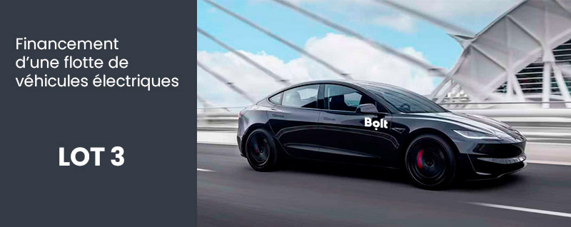 Financement structuré d'une flotte de véhicules électriques - Lot 3